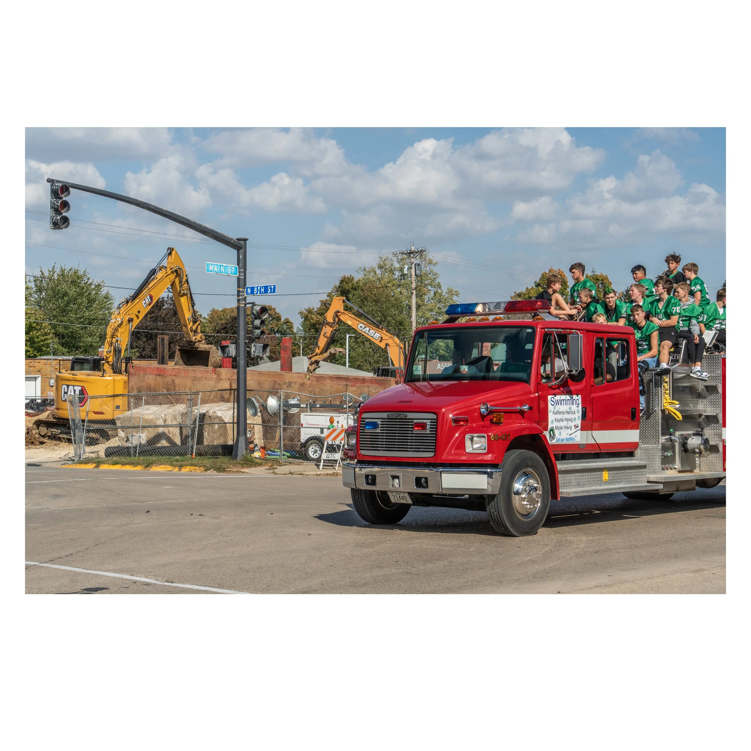 PRINT - BECOMING: America at 250, "Homecoming Parade, Osage, Iowa 2025" photograph by Dennis Church, signed 1/1