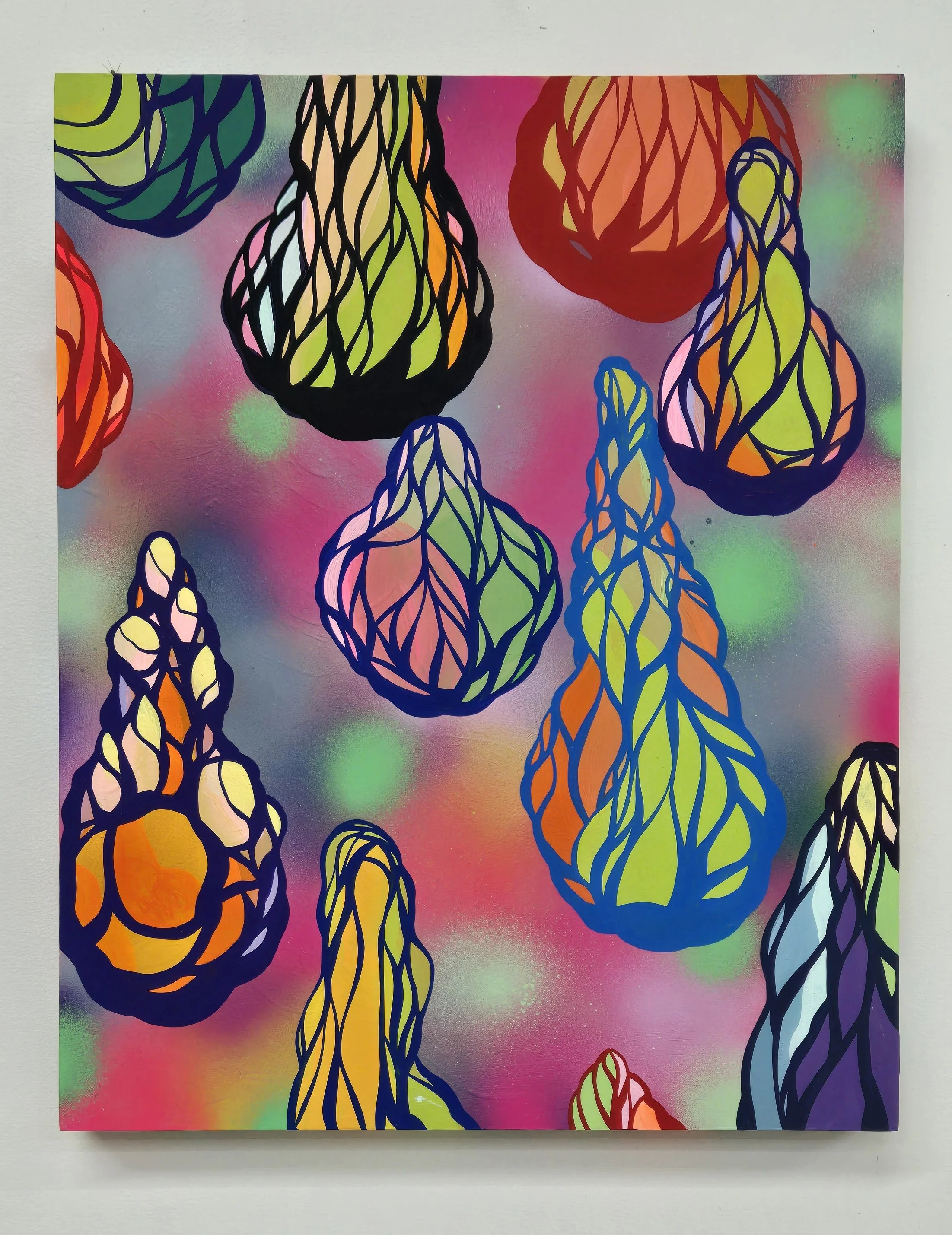 PAINTING - "Myriad" original acrylic on panel by Daniel "Attaboy" Seifert