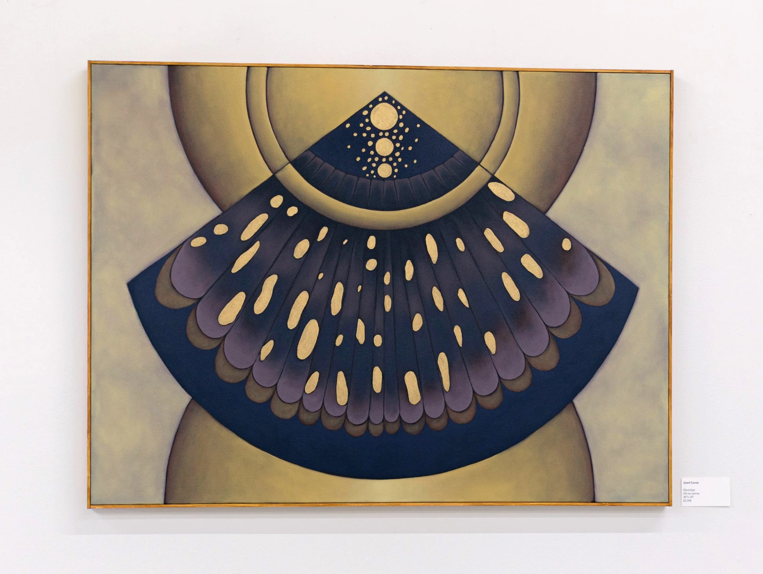 "Knowledge" oil painting on canvas by Janel Garza