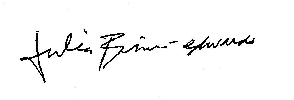 A handwritten signature that reads 'Julie Brim-Edwards'.