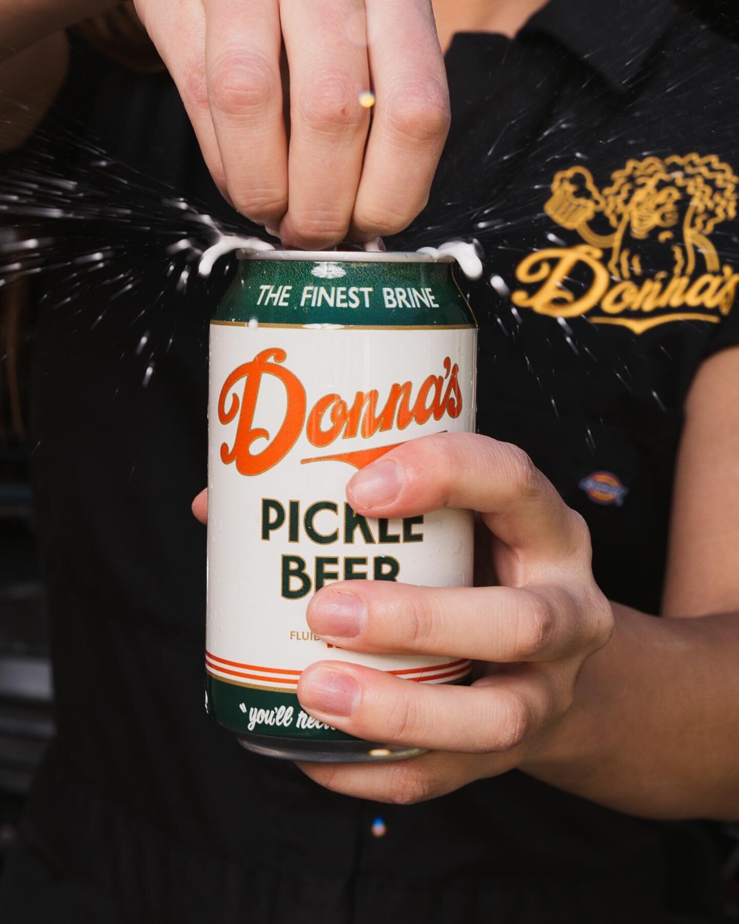 Did you know that each batch of 🥒🍻 is made with Donna&rsquo;s secret dill pickle recipe?