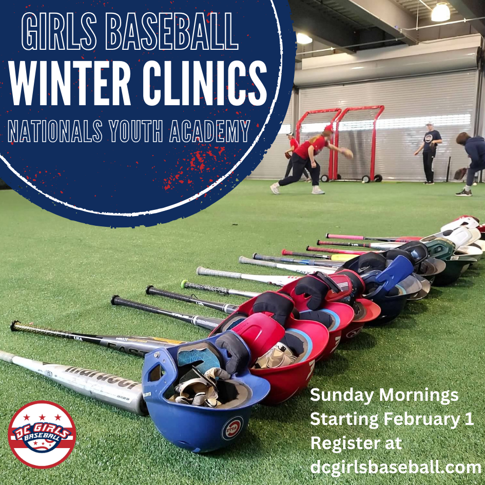 Girls Baseball Winter Clinics at Nationals Youth Academy
