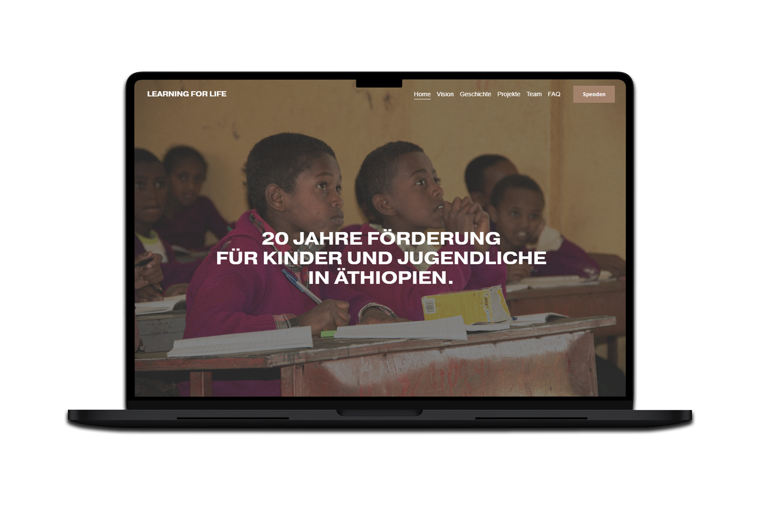Website für Stiftung Learning FoR Life.