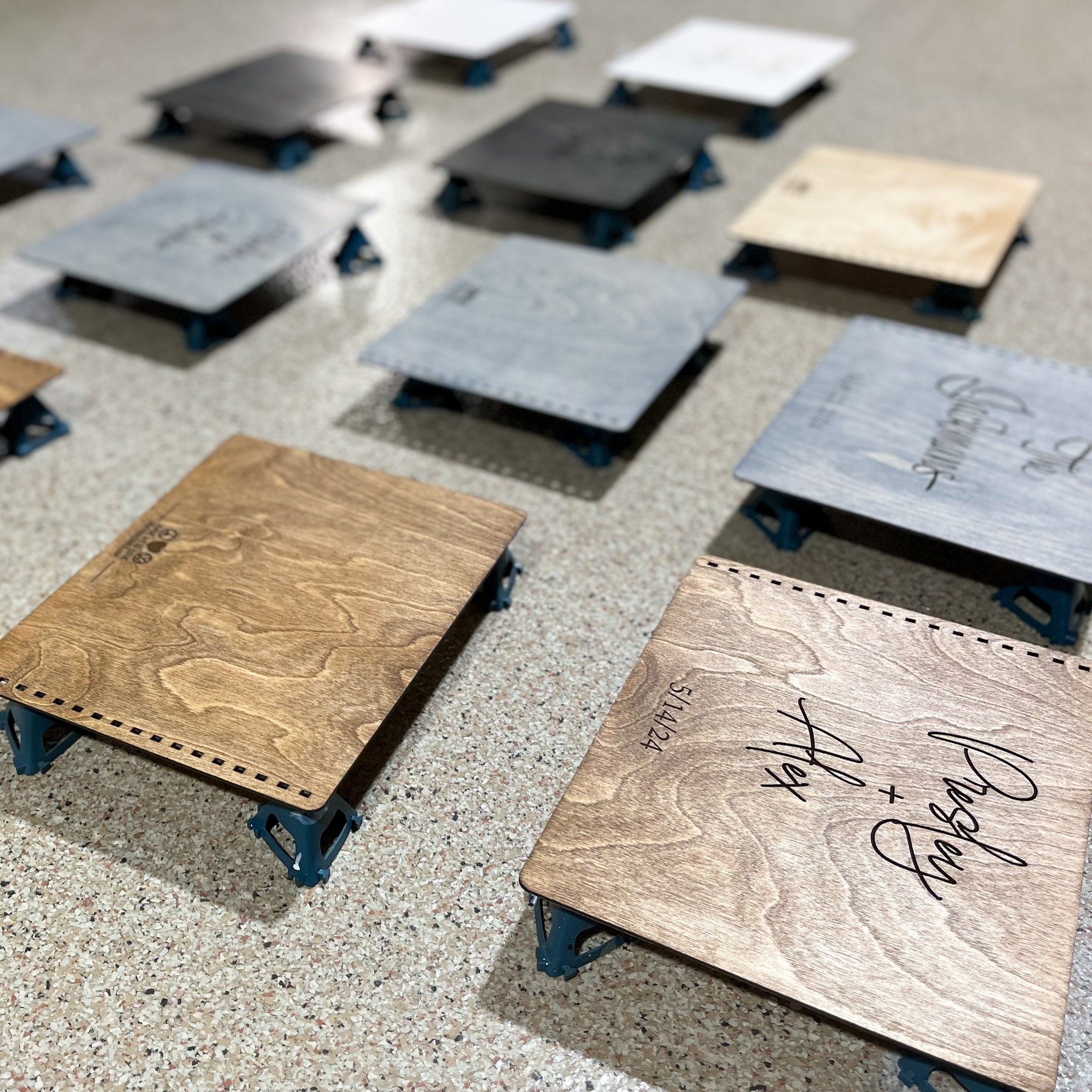 Everybody&rsquo;s ogling over the Met Gala outfits and I&rsquo;m over here grinning like an idiot literally watching sealer dry. Cory knocks it out of the park every time with our custom guestbooks. He&rsquo;s been cutting and staining and sanding li