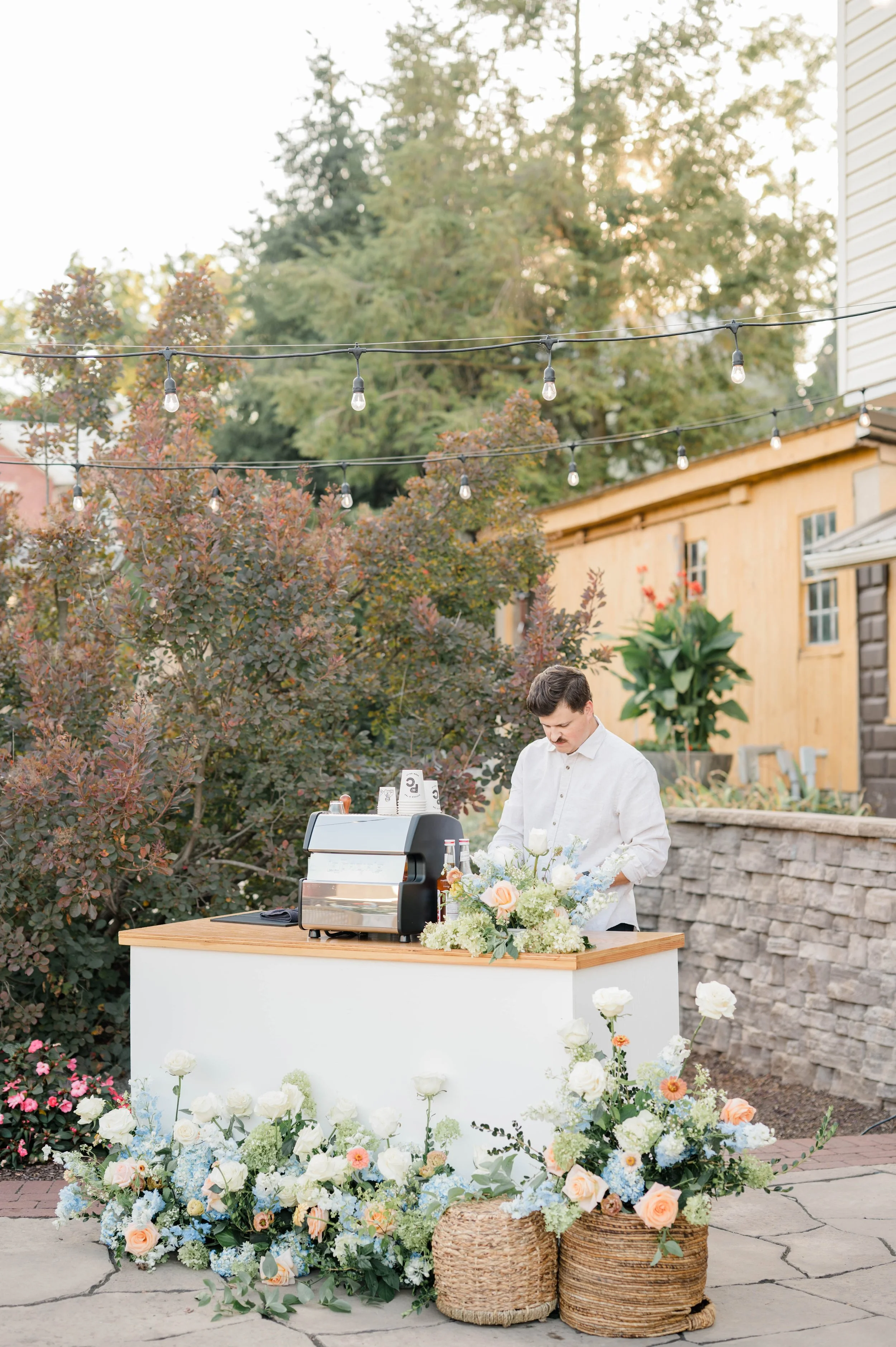 Presidents Coffee mobile coffee cart and team in Gettysburg, PA