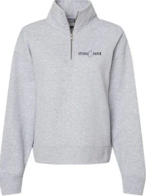 W22713 MV Sport Women's Sueded Fleece Quarter-Zip Sweatshirt