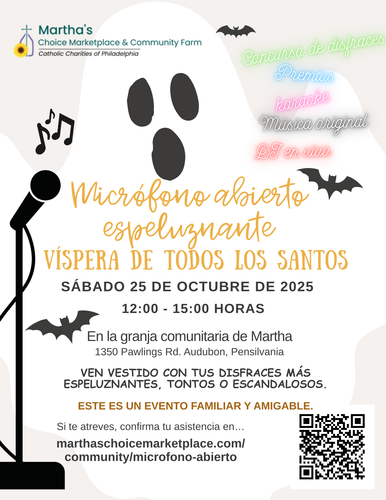 MICRÓFONO ABIERTO DE HALLOWEEN ESPELUZNANTE