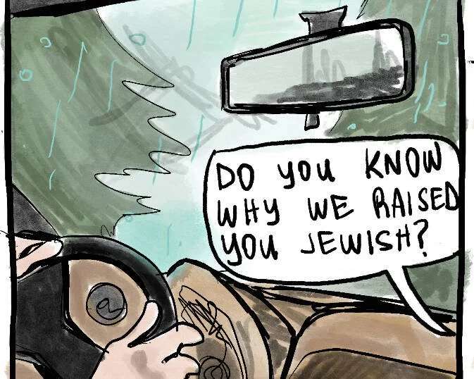 Are You Sure You Want to Move There? 
Bio-comic for Jewish Currents 
