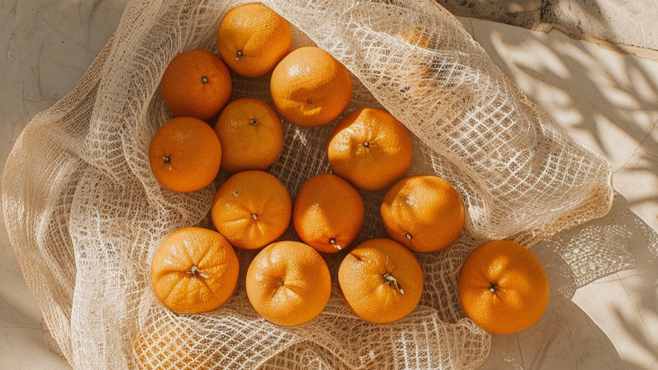 Sinaasappels in net