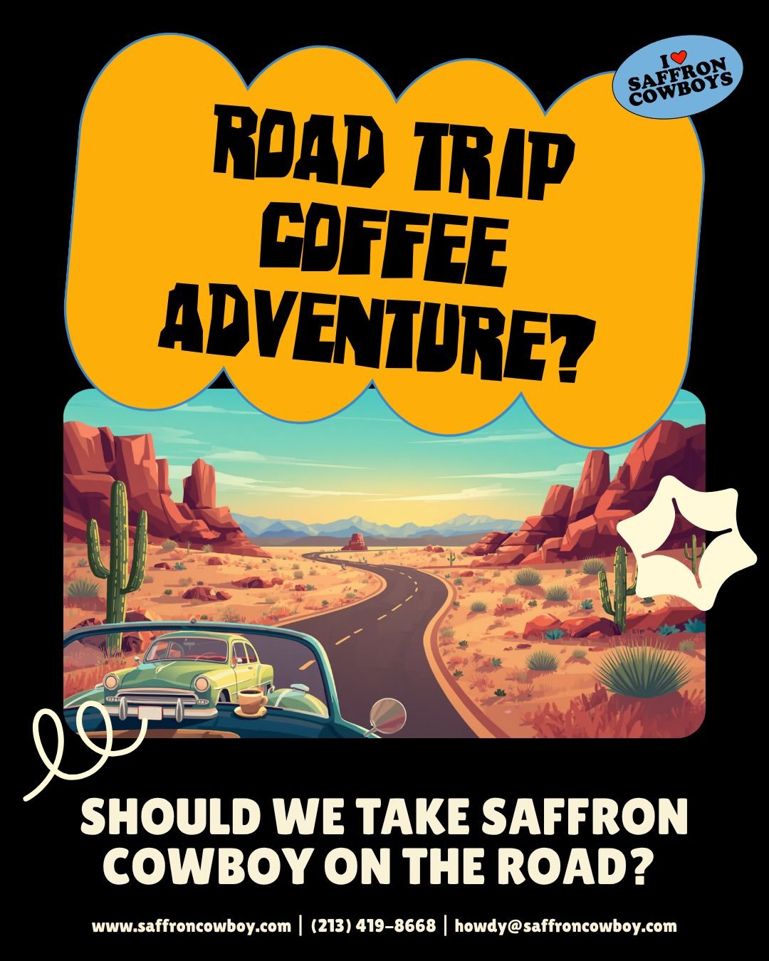 We want to do a road trip across the USA, and pop up along the way, but need help! 

If you run a caf&eacute;, market, studio, gallery, or community space &mdash; this is your sign to DM us.

We bring the coffee. You bring the space. That&rsquo;s it.