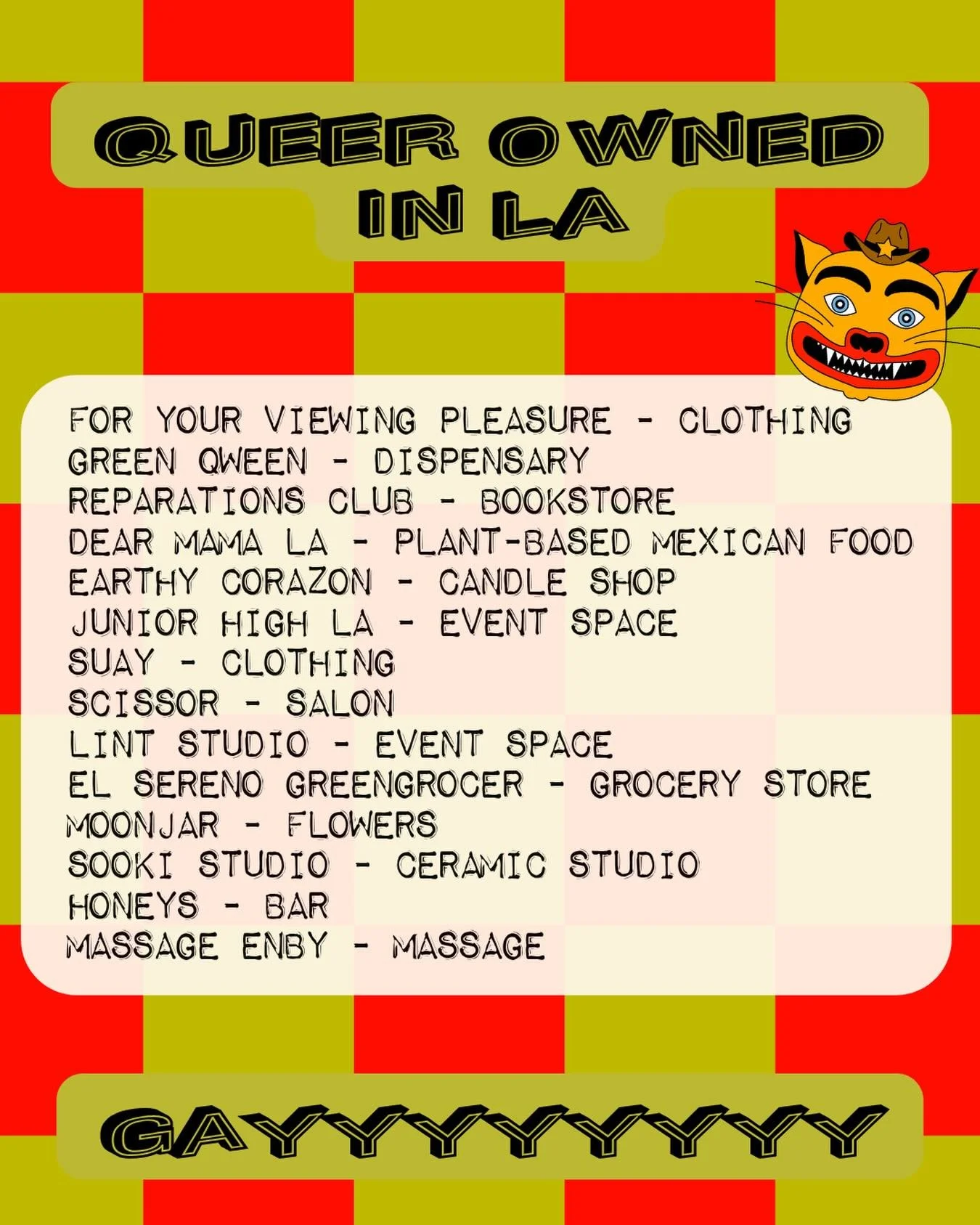 We&rsquo;re missing a lot of baddies, please add your favorite queer owned businesses, in the comments! 🏳️&zwj;🌈🏳️&zwj;⚧️
