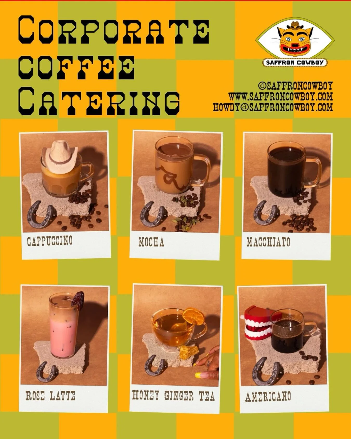 Tell whoever hires vendors/ throws parties at your company about Saffron Cowboy coffee and tea! 

Other ways to support: share this, book us for your wedding as a coffee bar, buy coffee. Love you!