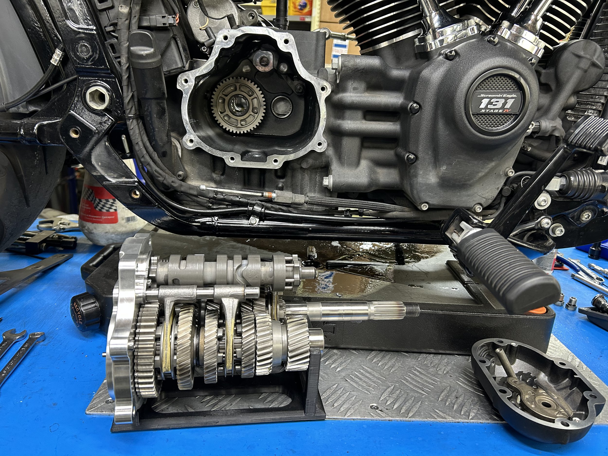 Heavy duty transmission fit up