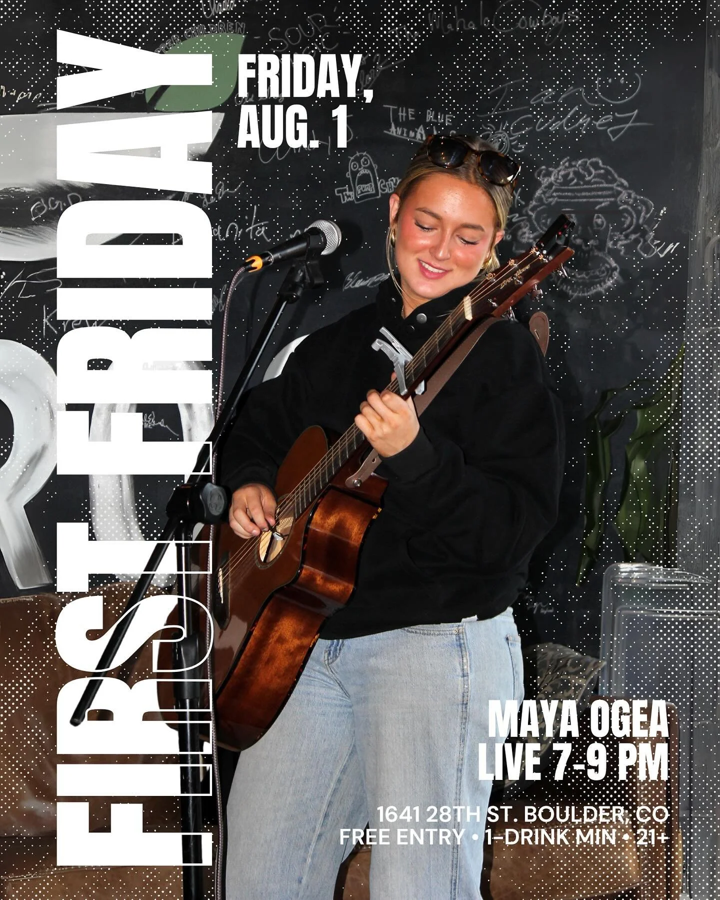 Fan favorite @mayaogea will be back for First Friday! 😍 Plus, new art in the gallery! Bula!
.
.
.
#therootkavaco #bouldercolorado #kavabar #firstfriday #bouldermusic #mayaogea