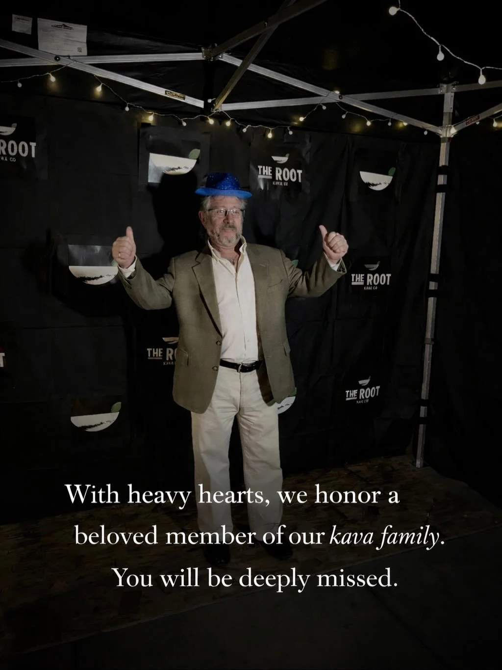 This weekend, we lost Wayne &mdash; a cherished member of our kava family.

Wayne had been part of our family for many years. His presence, warmth, and familiarity made him more than a fixture &mdash; he was family. Whether you knew him well or simpl