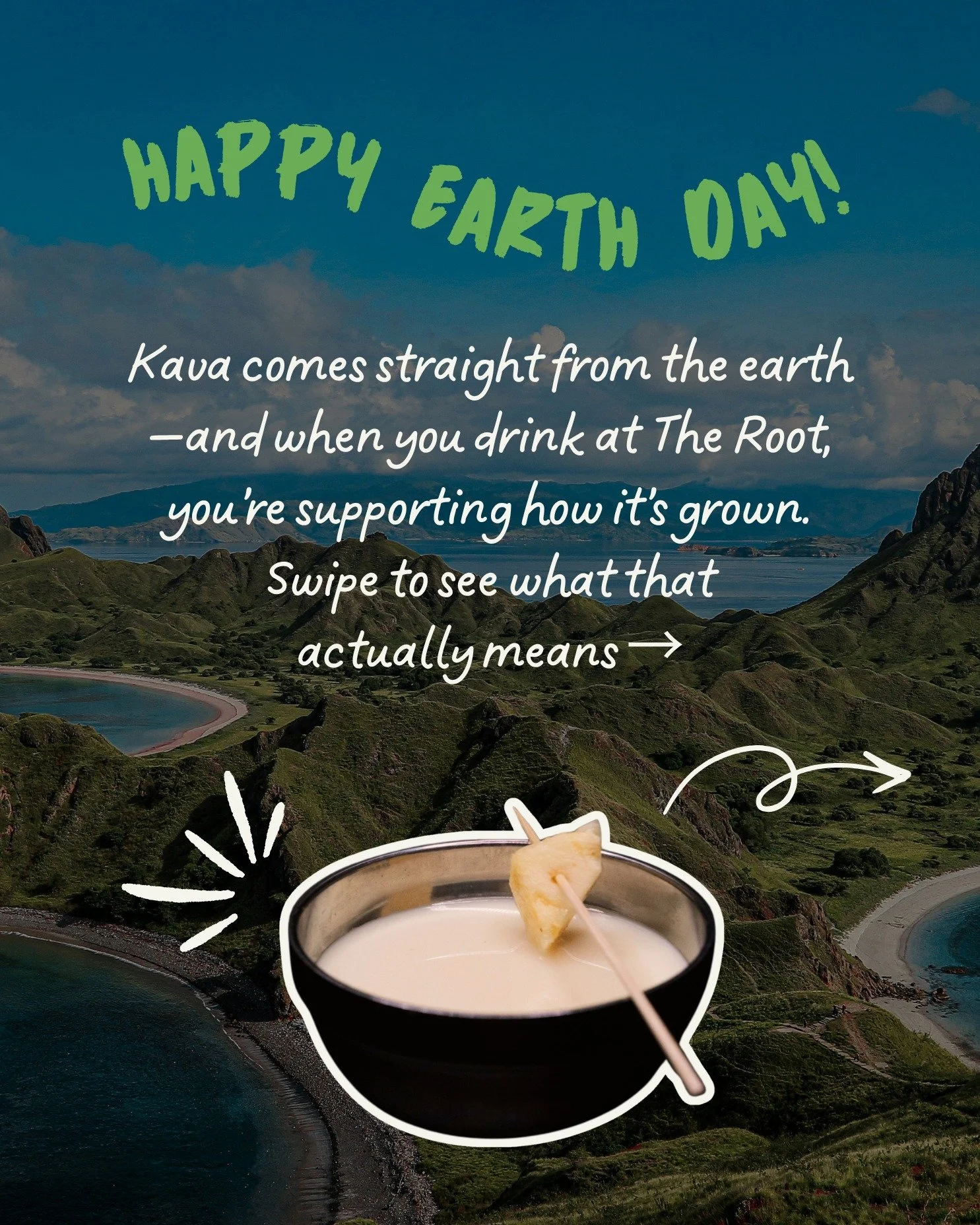 Happy Earth Day! When you come to The Root, you're supporting sustainable and ethical kava cultivation practices. How are you celebrating the Earth today?

#EarthDay #kavacommunity #earthdayeveryday #earthdaycelebration #kavaculture