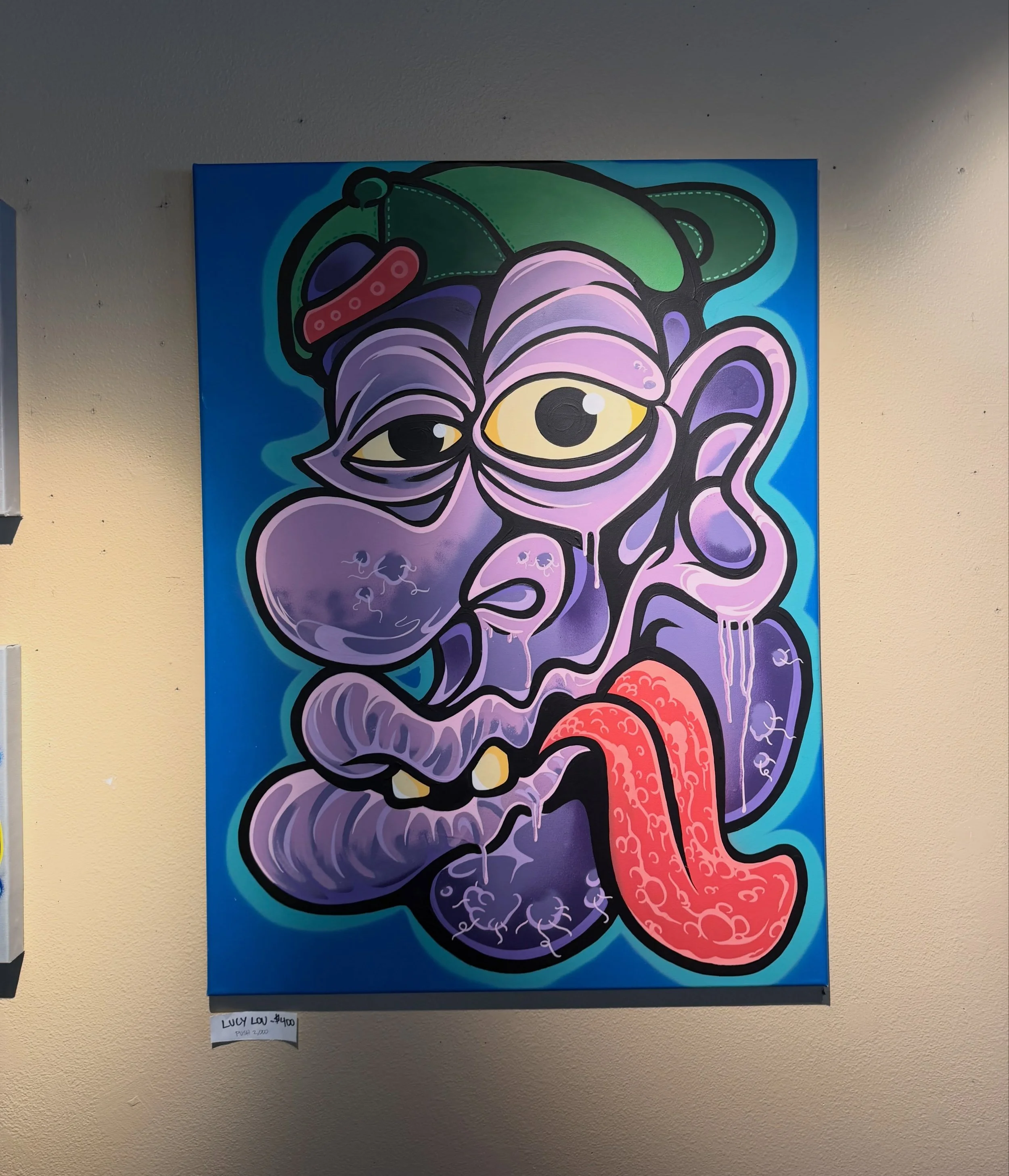 Make sure to come by The Root to see our featured artist this month! 

A message from the artist: &ldquo;I have been writing PUSH in the street since 2008. I do graffiti because I have to. It is an uncontrollable urge of self expression. It is a phys