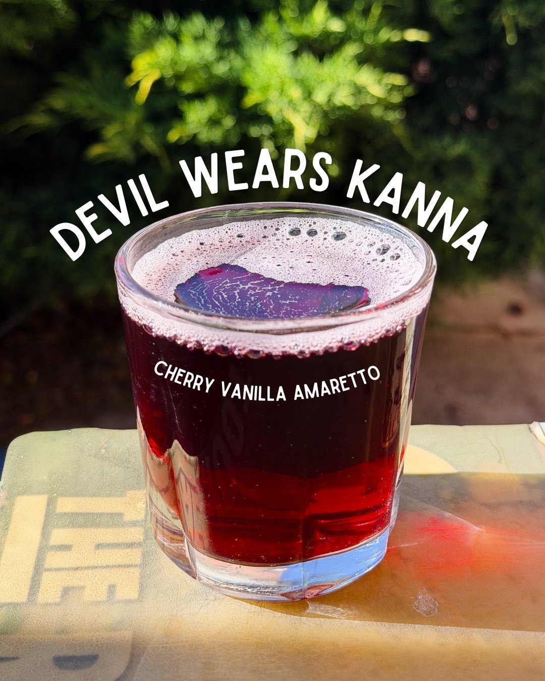 🚨New drink alert! 🚨

You voted, and we delivered...

Introducing: The Devil Wears Kanna

With its cherry vanilla amaretto flavor, this kanna extract is the perfect drink to start your summer. 

$10 for 8 oz. 
Contains tree nuts

Come in and give it