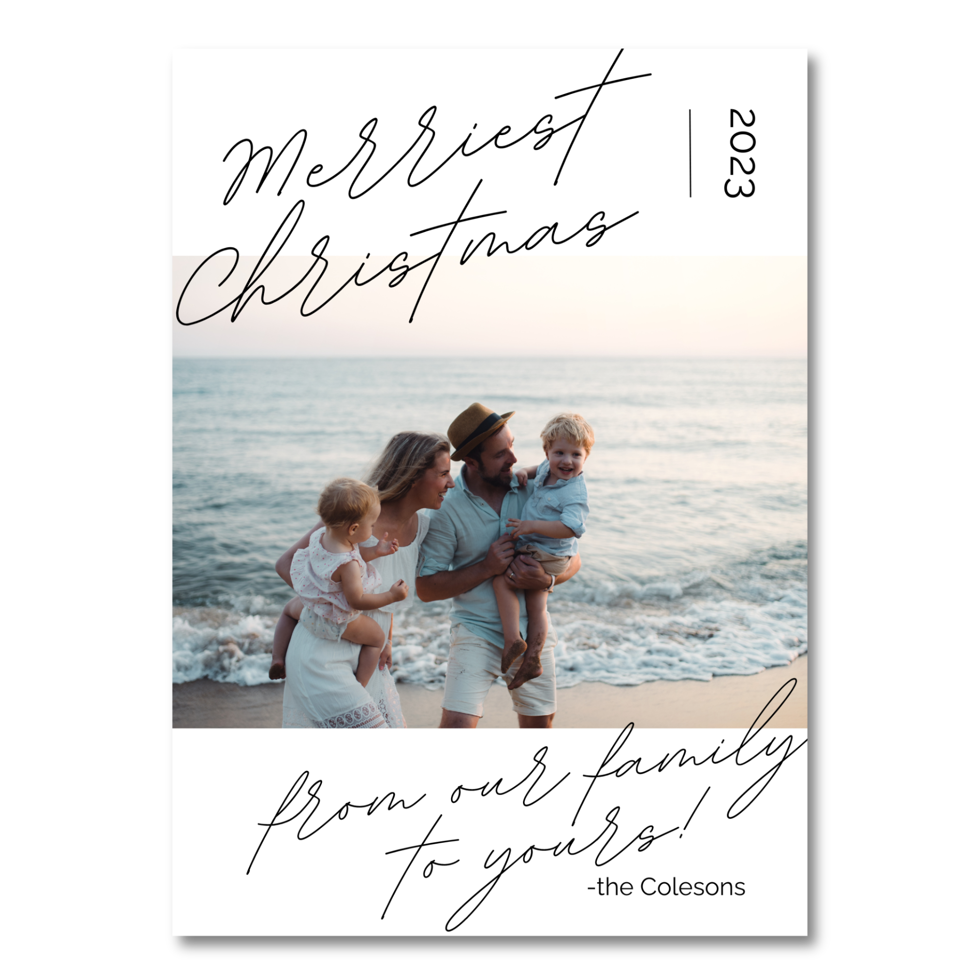 Merriest Christmas Photo Card - 5x7 — Pixel & Script