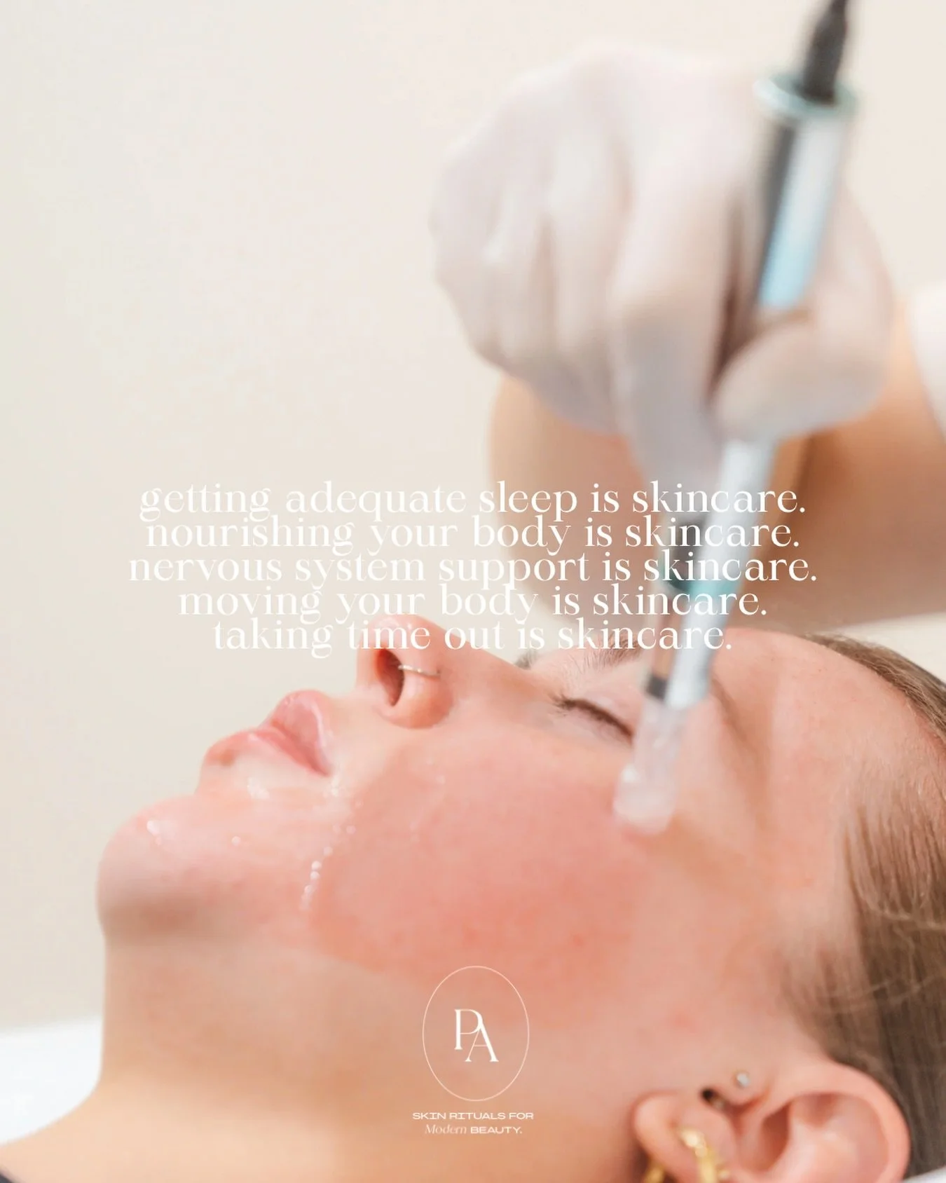 Let&rsquo;s look at the big picture. 

Your skin health depends on more than just using a couple of products when you remember. 

Consistently is key, and so is zooming out. 

Our skin health starts from within. Are you nourishing yourself? Are you h