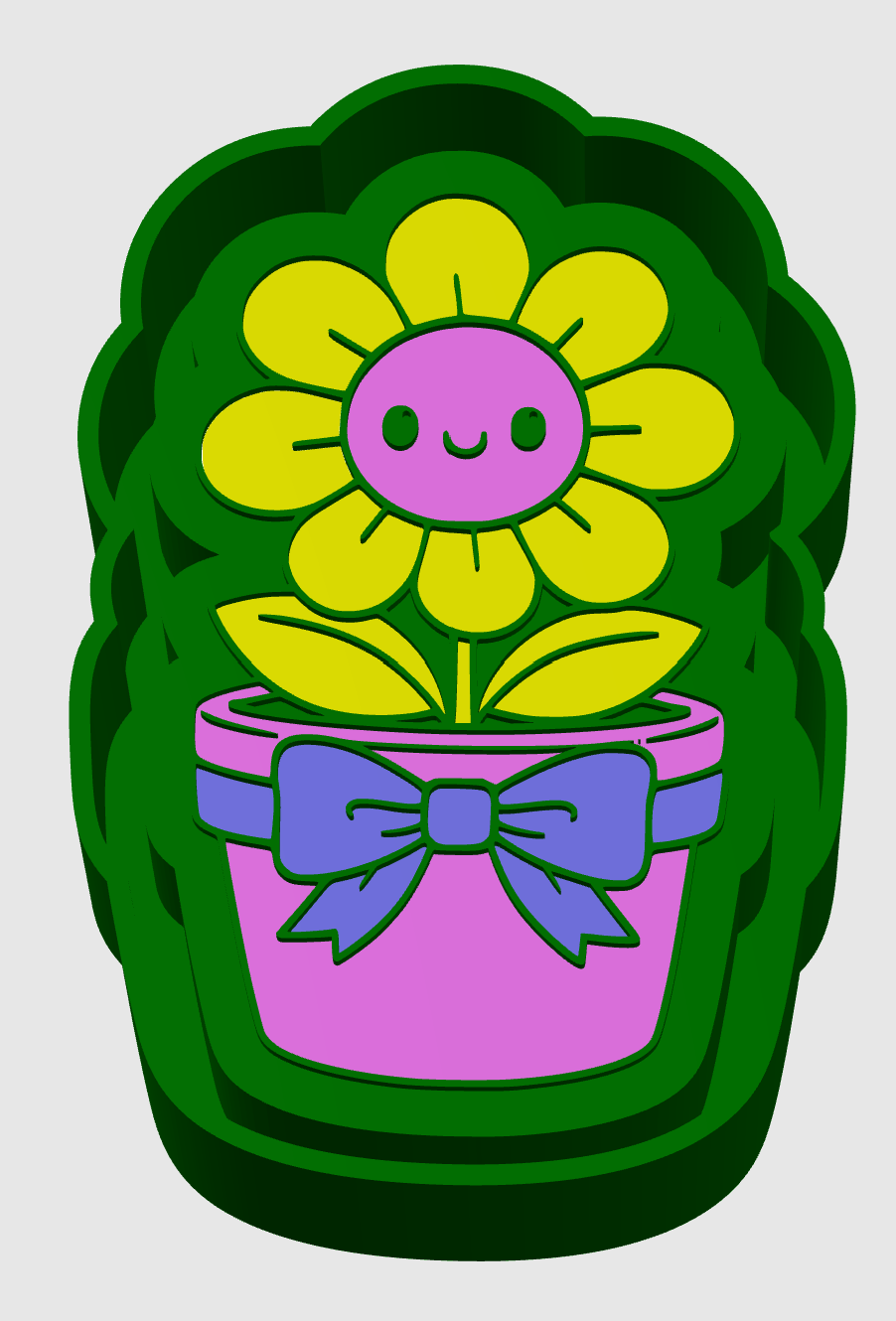Spring flower pot