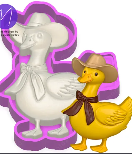 3D Cowgirl Duck