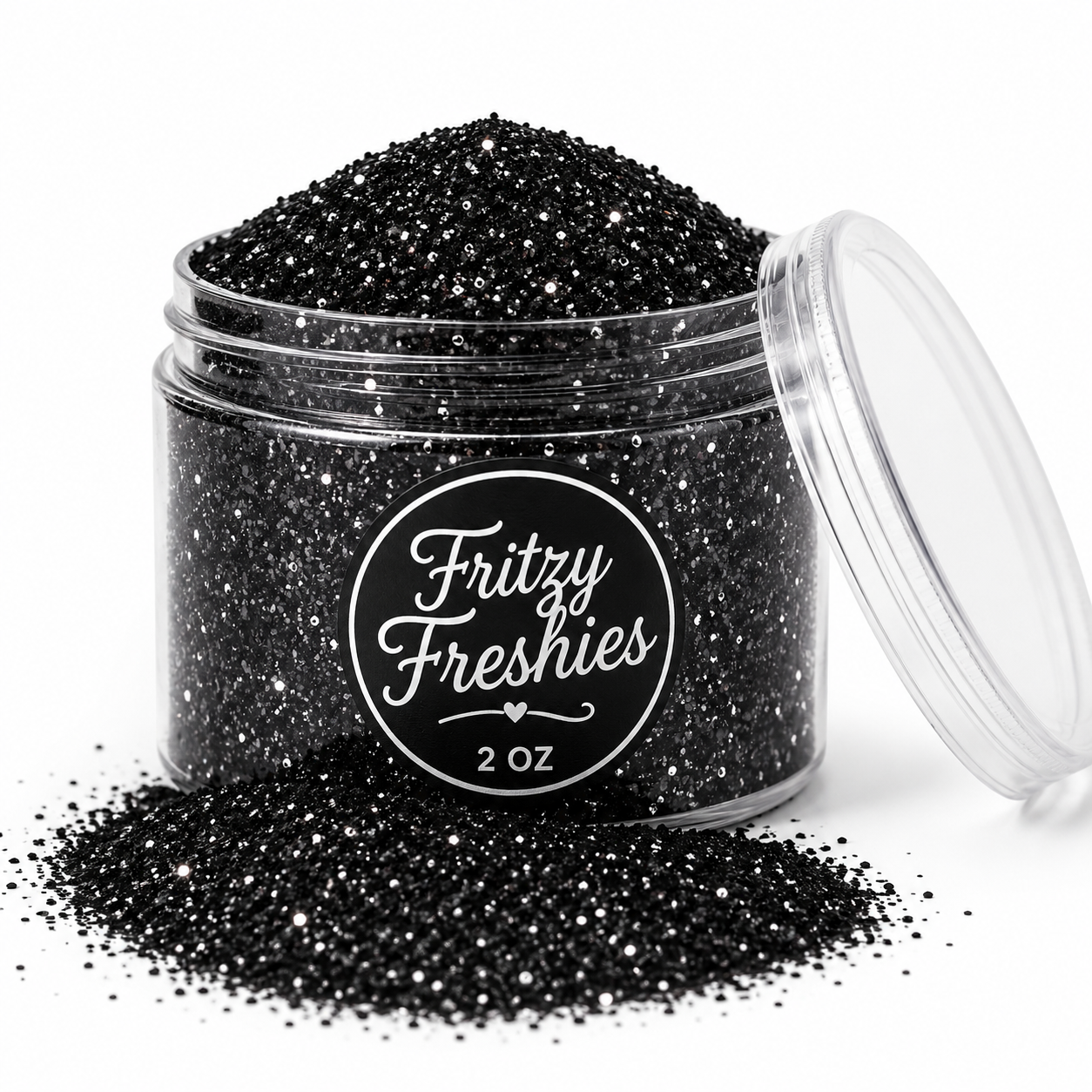 Black Glimmer Chunky Glitter