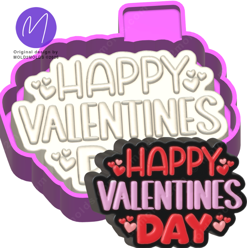 3D Happy Valentine's Day