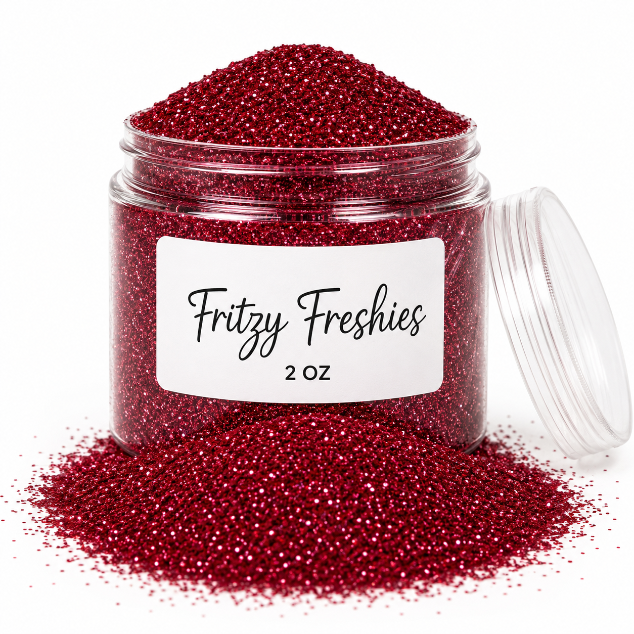 Maroon Burst fine glitter