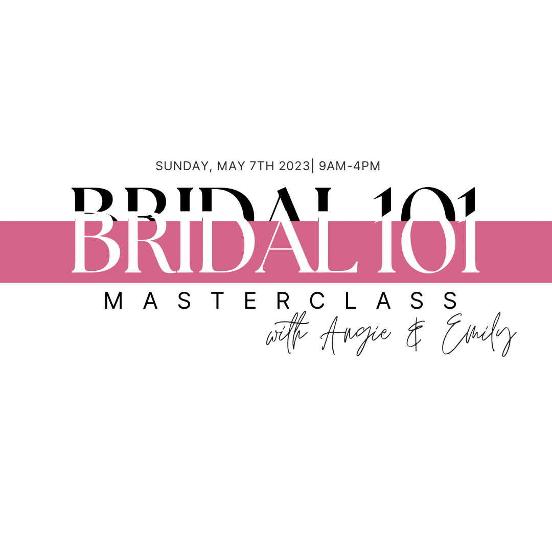 We are just a couple of days away from the ultimate bridal 101 class with @angiemendozattp &amp; @emilyschrumpfttp 😍​​​​​​​​​
Have you signed up for our external classes yet? Reserve a spot at the link in our bio!