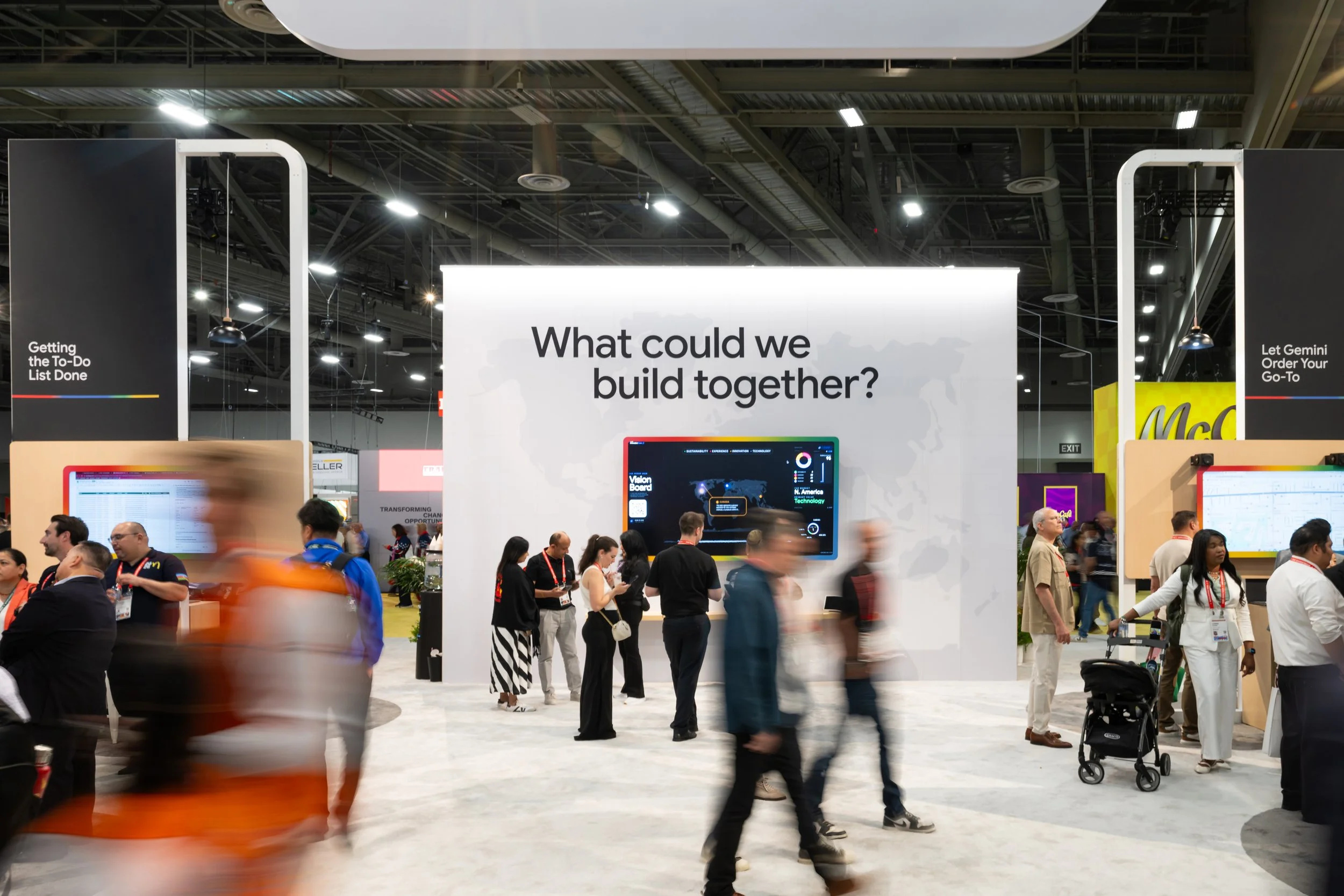 Google interactive rear feature wall