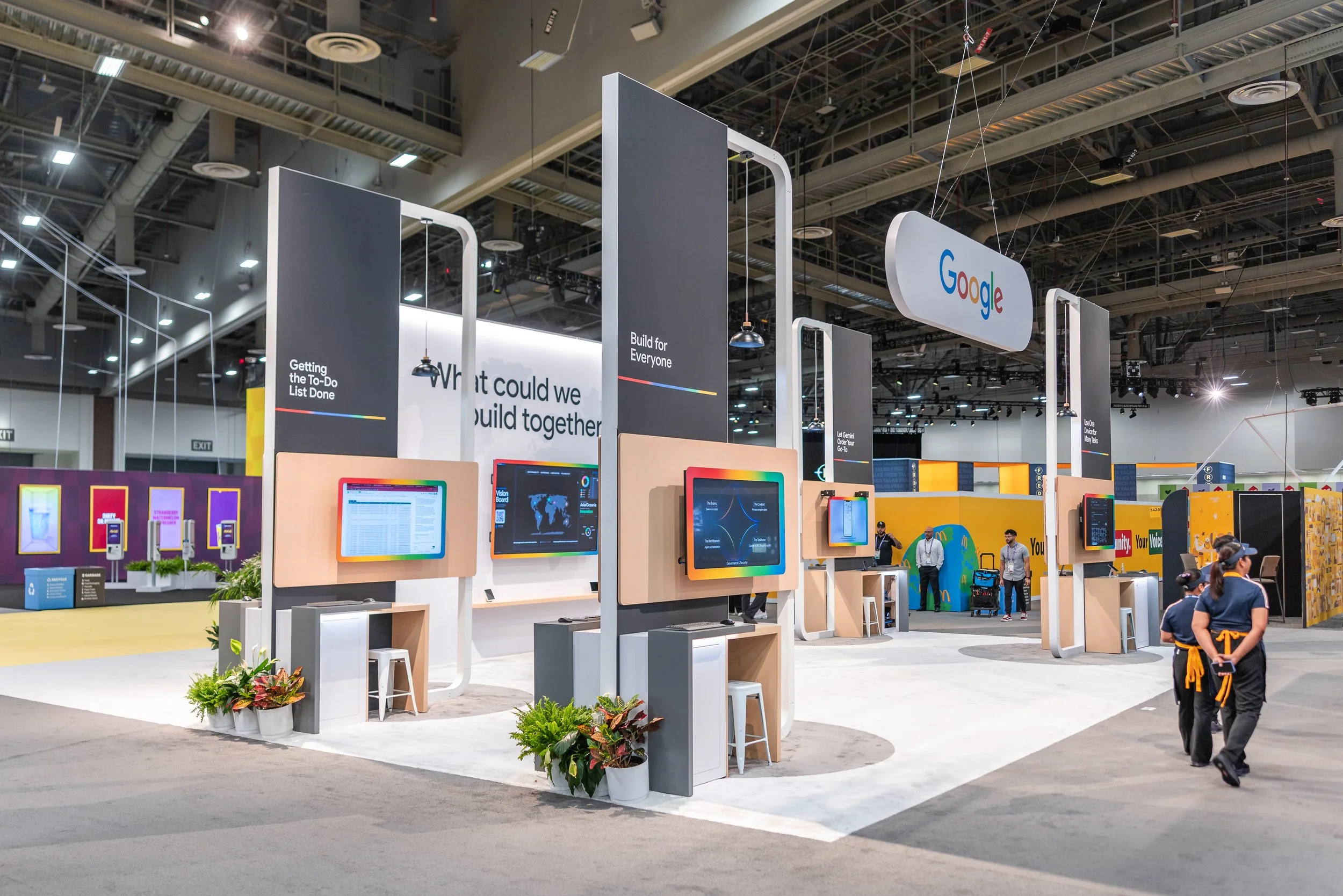 Clean install shot of demo stations