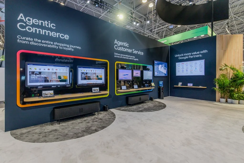 Google agentic AI commerce and customer service demo walls