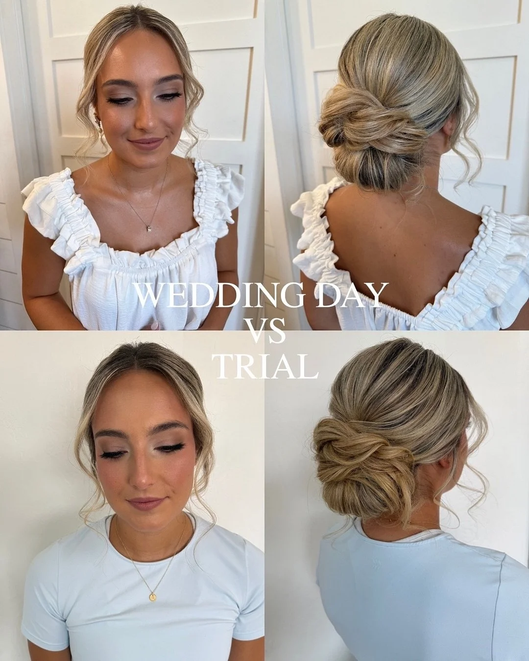 Swipe to see exactly why I scream trial runs from the rooftops: π£οΈ
β β β β β β β β β 
Wedding planning has a millionnnn moving parts including your inspo and what you think you want. 
β β β β β β β β β 
Some brides just need minor tweaks on wedding day, but some chan