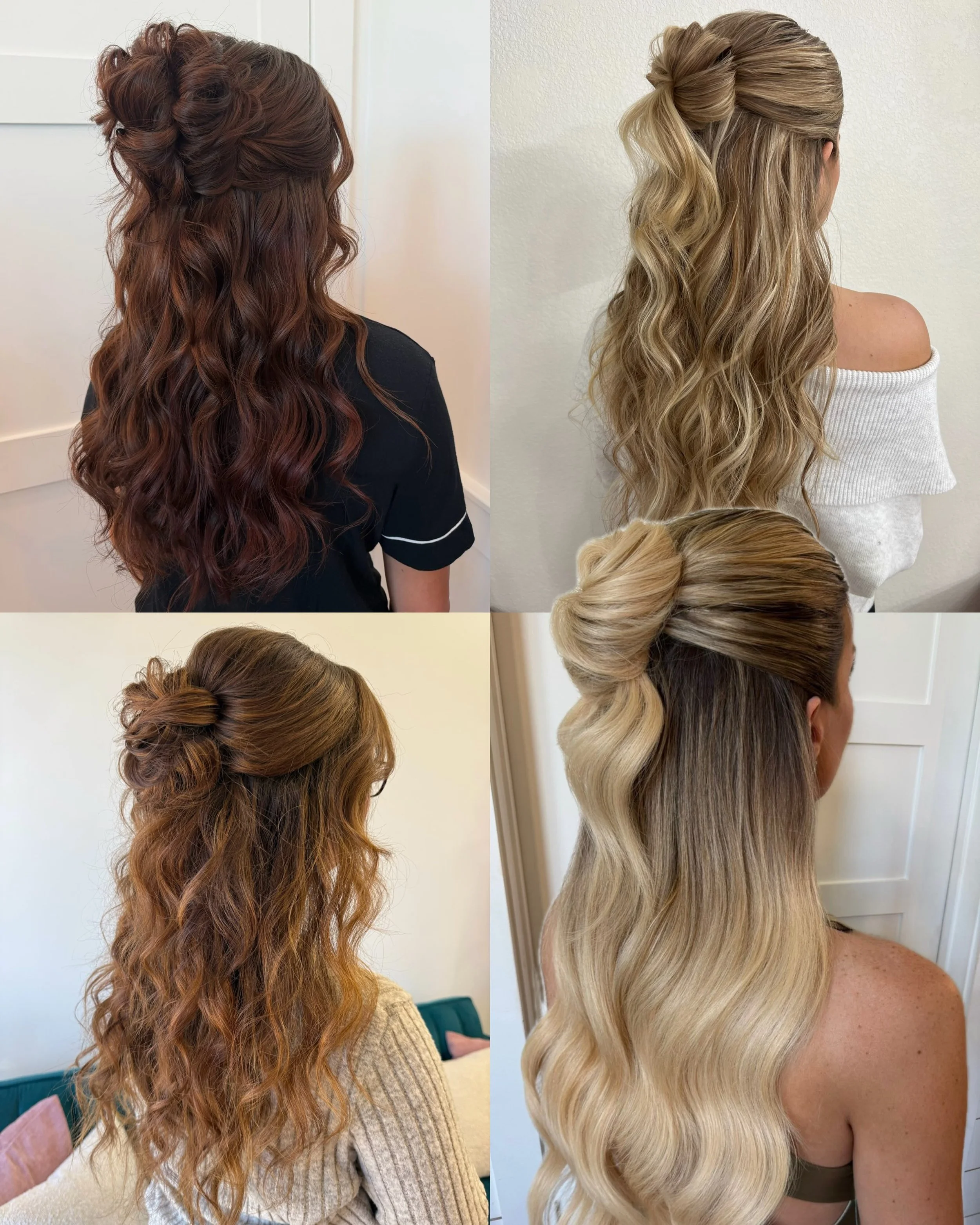 THE hairstyle of the year: the half-up bun 🖤

So, why are the girlies loving this style? 

Because it&rsquo;s the best of both worlds. You can wear it sleek and snatched or soft with face-framing pieces, making it perfect for everything from parties