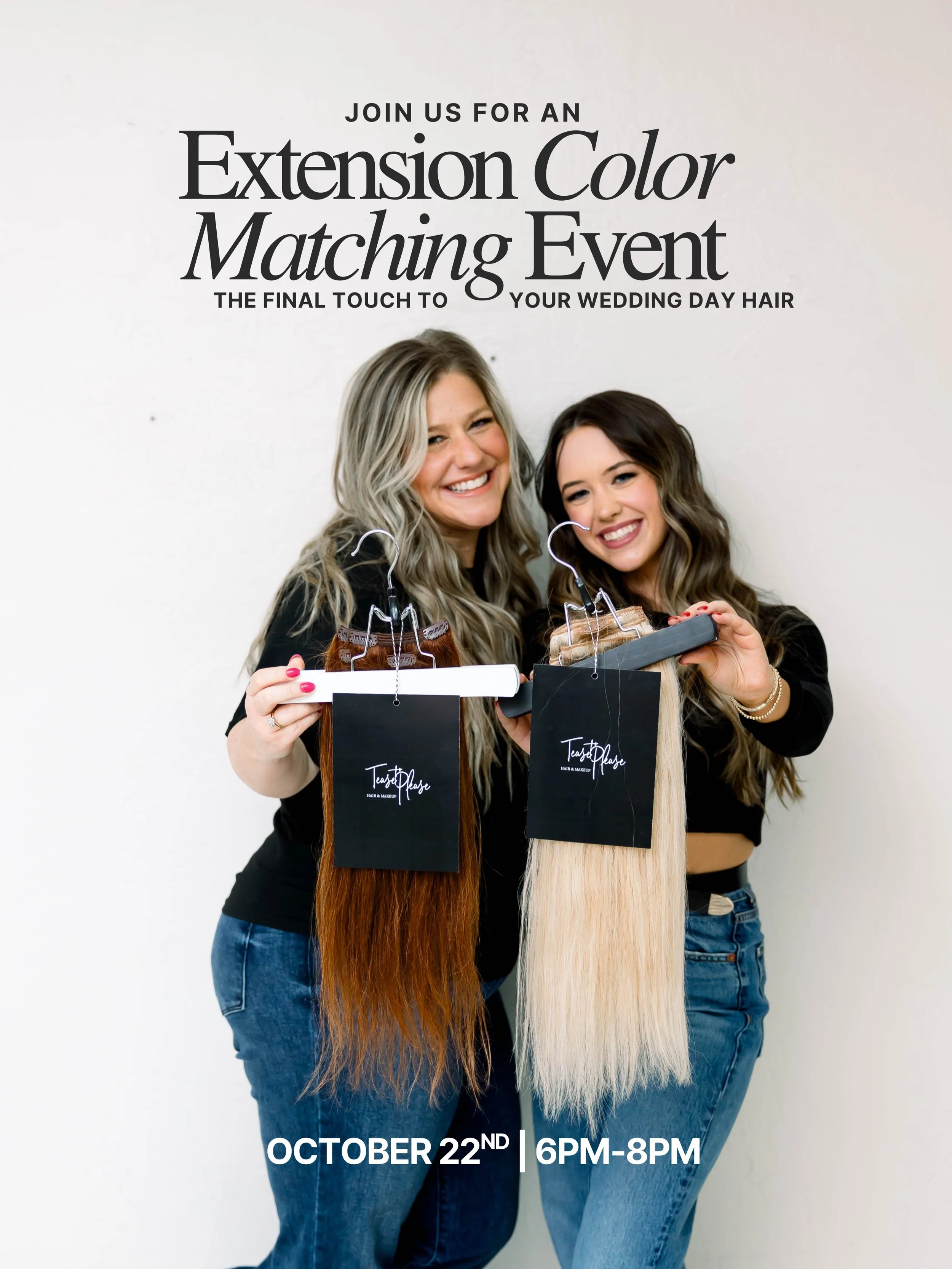 We&rsquo;re making your extension rental or purchase process even easier ✨ 

We&rsquo;re launching our third Extension Color Matching Event of the year on October 22nd from 6-8pm and you&rsquo;re invited! Meet one-on-one with our extension specialist