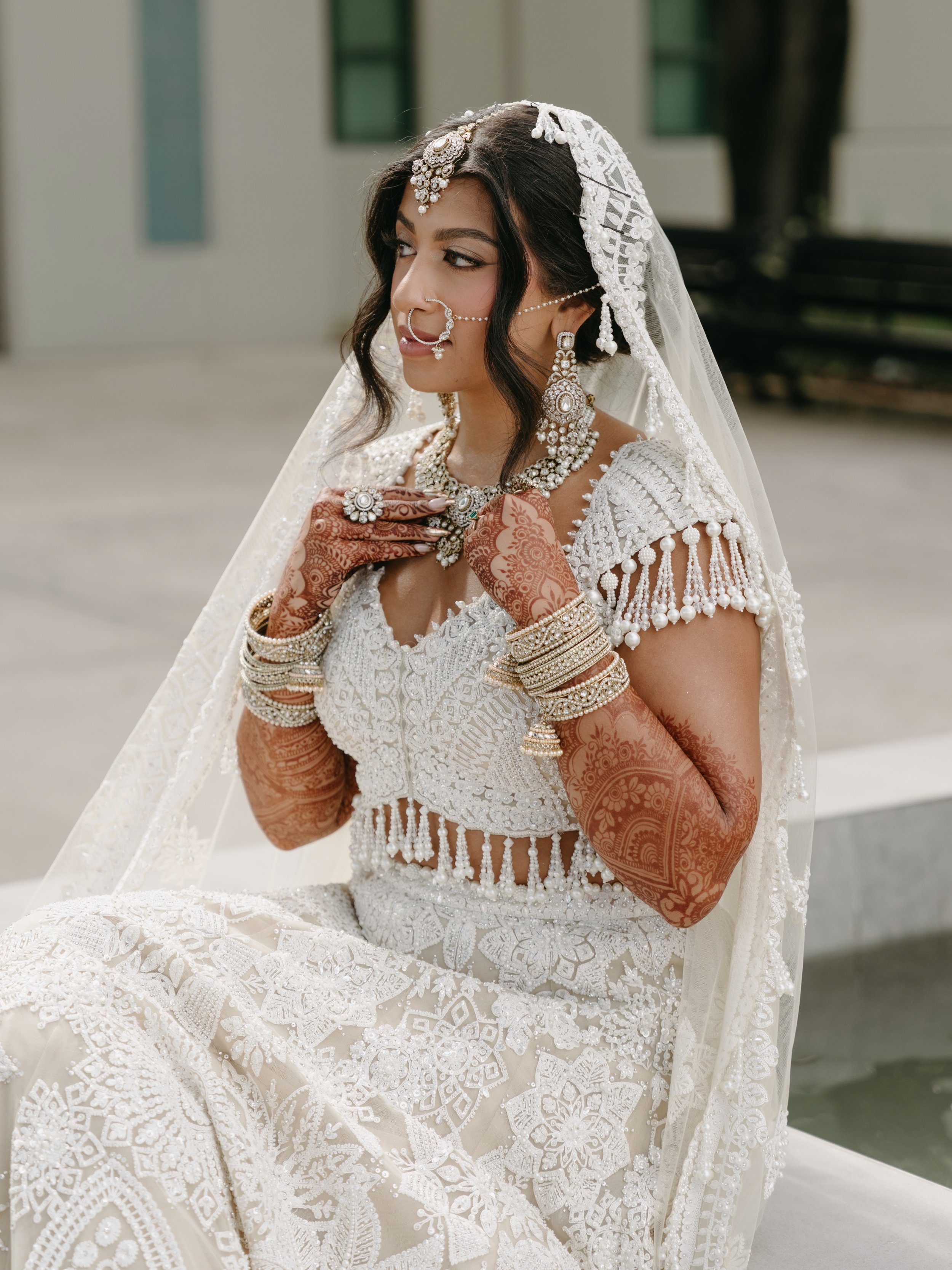 Our beautiful bride, Alina 🤍

We had the honor of styling Alina&rsquo;s hair for three different moments! From the dreamiest intricate braid for her rehearsal to an updo for her morning ceremony, followed by a half-up hair change later in the day, w
