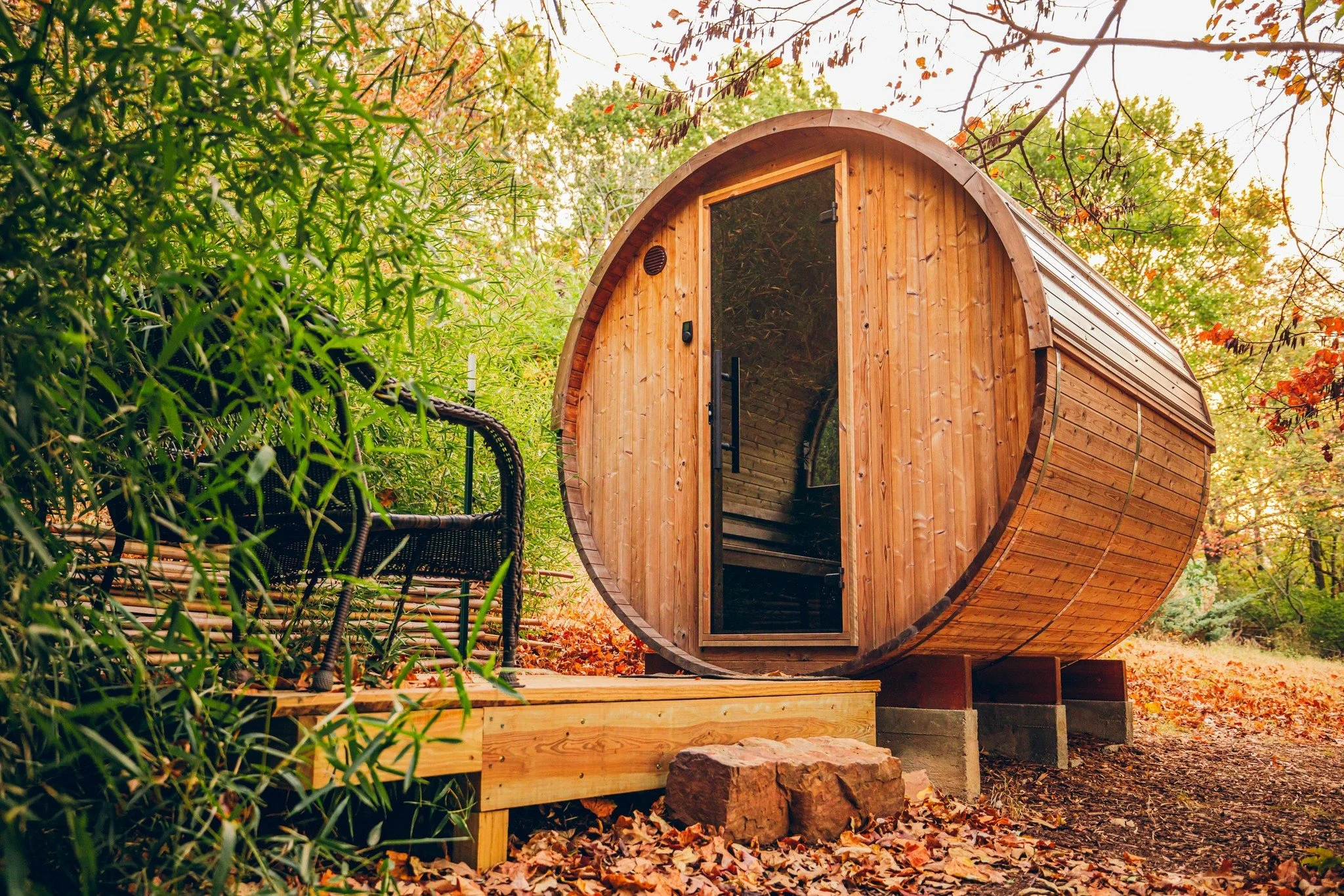 Build Your Dream Sauna

Every homeowner&rsquo;s vision is different. Whether you prefer a SaunaLife outdoor model, or a Thermory barrel, Chillfire Sauna Company specializes in designing and installing custom sauna spaces across Northwest Arkansas.

T