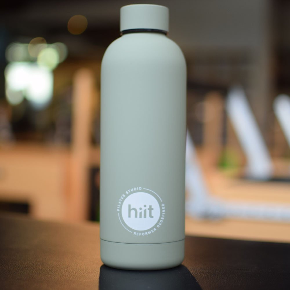 HIIT Pilates Water Bottle (Sage Green) alt front view