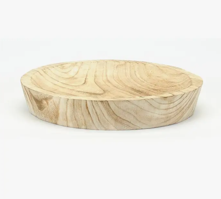 WOOD CARVED BOWL