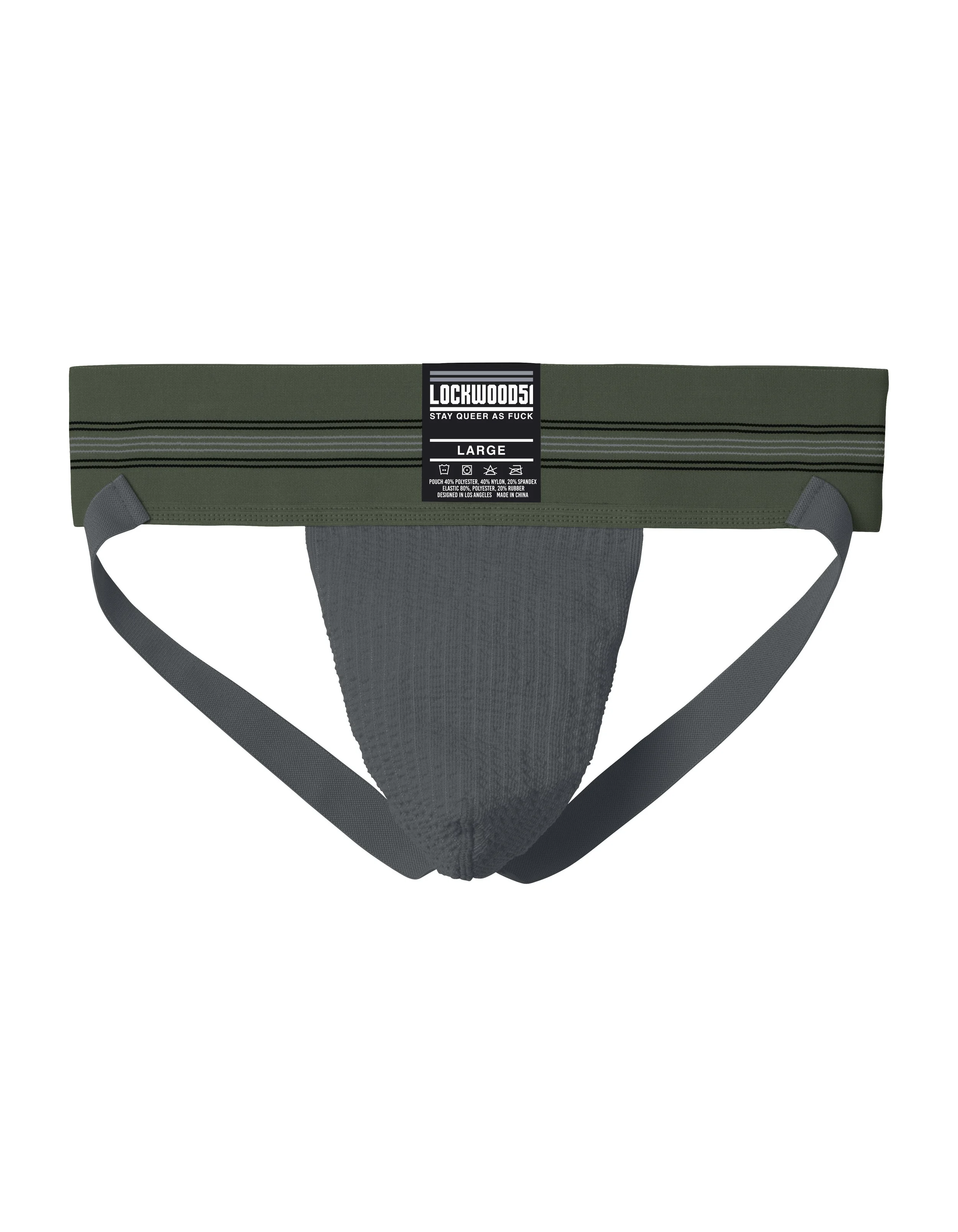 Old School Jock / Olive-Gray