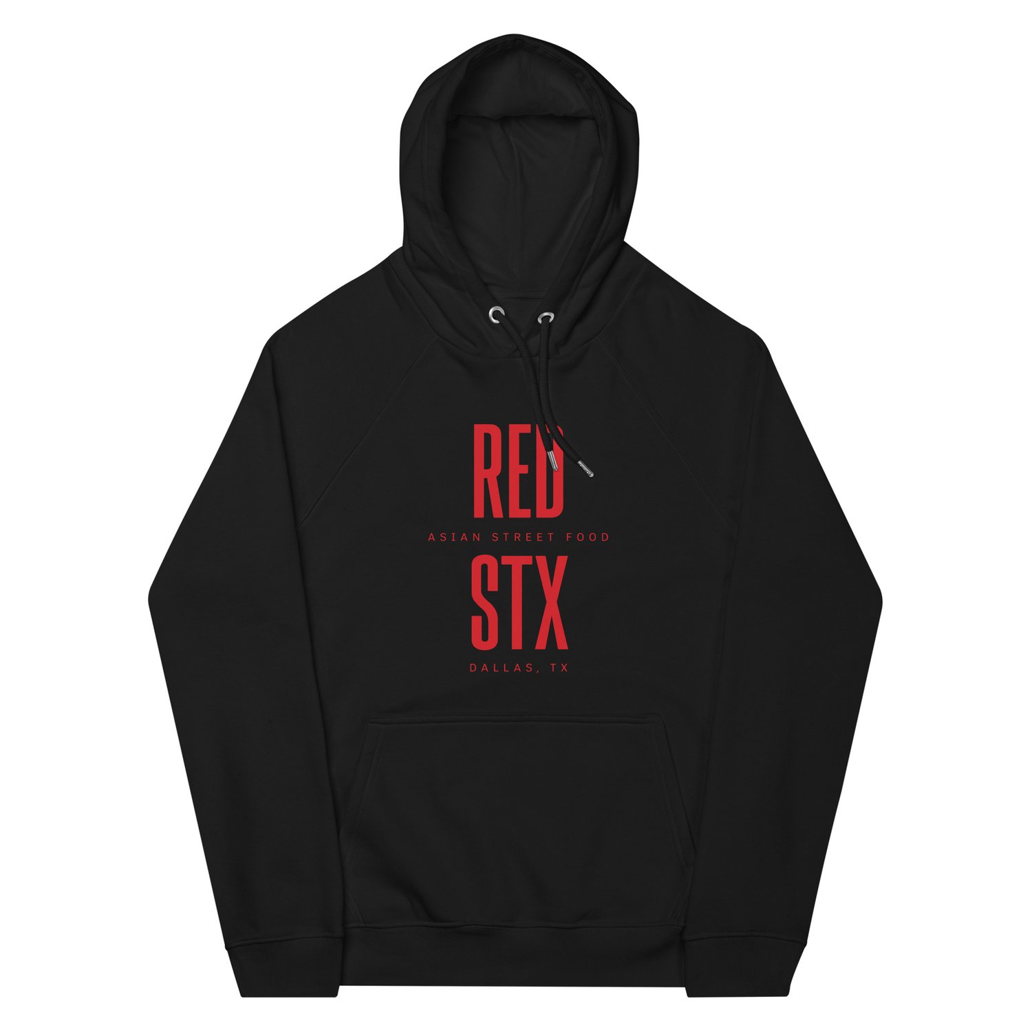 Unisex eco raglan hoodie — RedStix