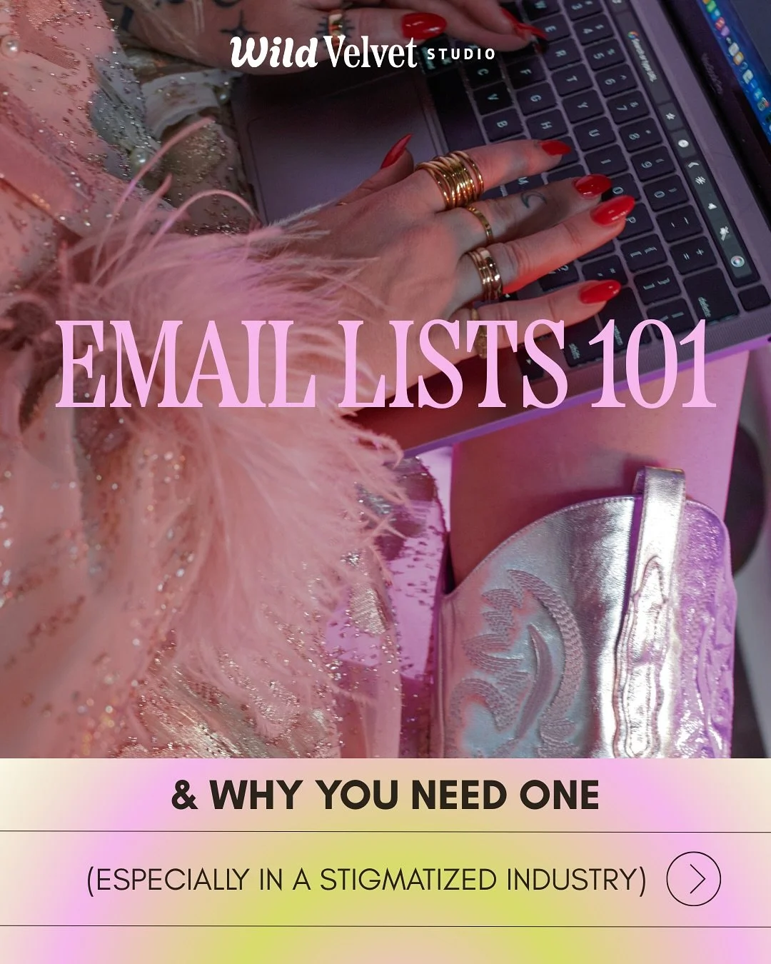 We tell everyone who will listen (SWer or not) to build their email list! 📧 ✨ 

Social media platforms can take your account down at any time. But when you build an email list, you own your audience.

For SWers and anyone in a stigmatized industry, 