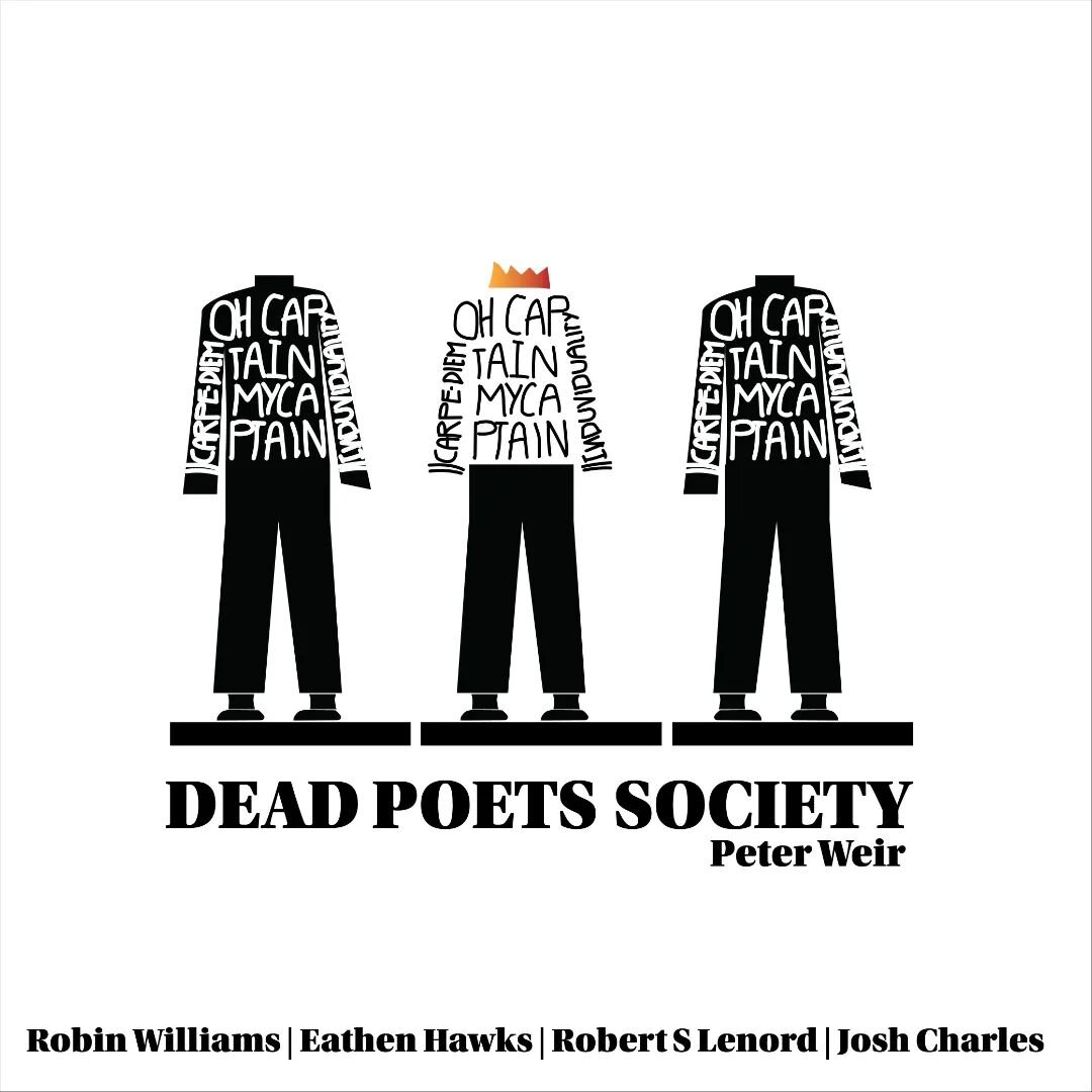You live only once. You live as yourself only once. So why live it as a shadow of someone else's projections and beliefs. Conformity is easy, but the courage to stand out is just as important

#deadpoetssociety #minimusposters #posterdesigner #movies