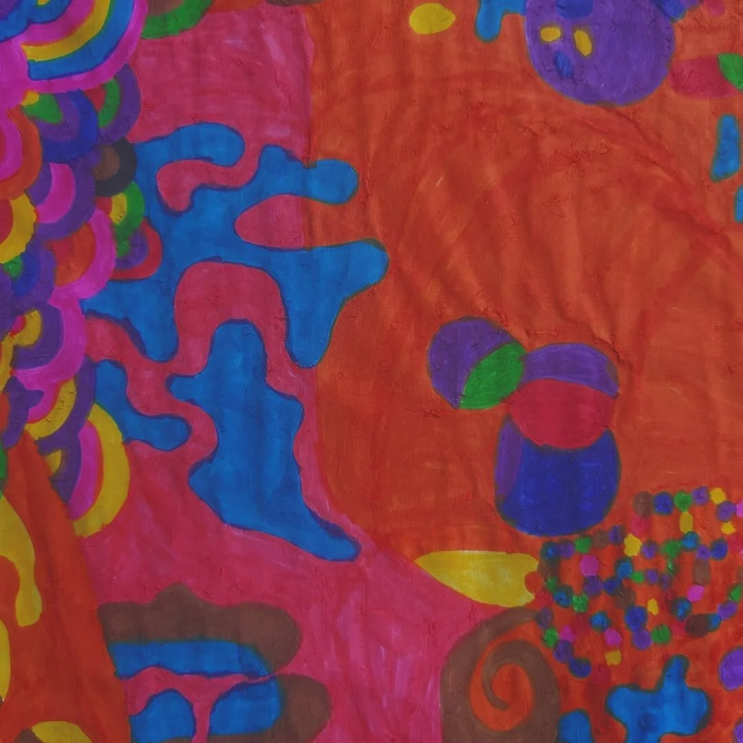 This artwork is titled &quot;Here Comes the Sun&quot; ☀I hope it brings some course and sunshine into your day! 

#melbourneart #melbournedesign #abstractart #design #colourful #colour #patterndesign