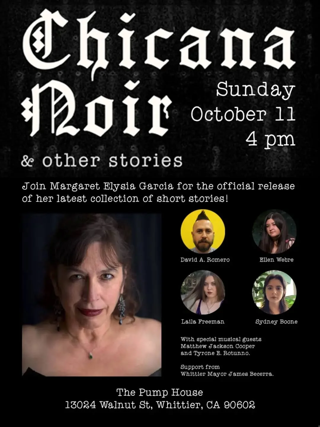 ChicanaNoir & Other Stories Book Release Party Flyer