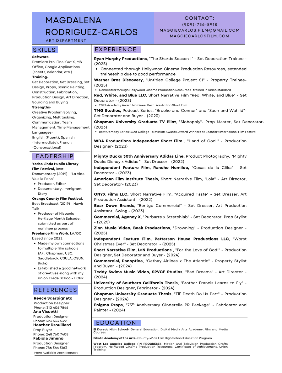 Resume and Cover Letter