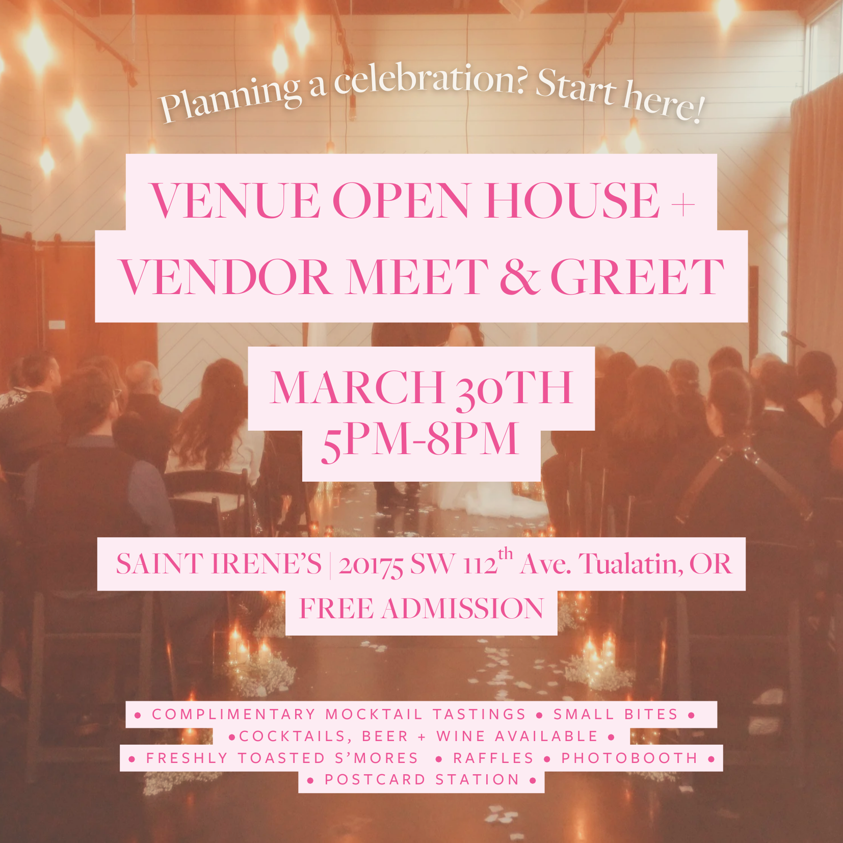 Venue Open House & Vendor Meet + Greet 