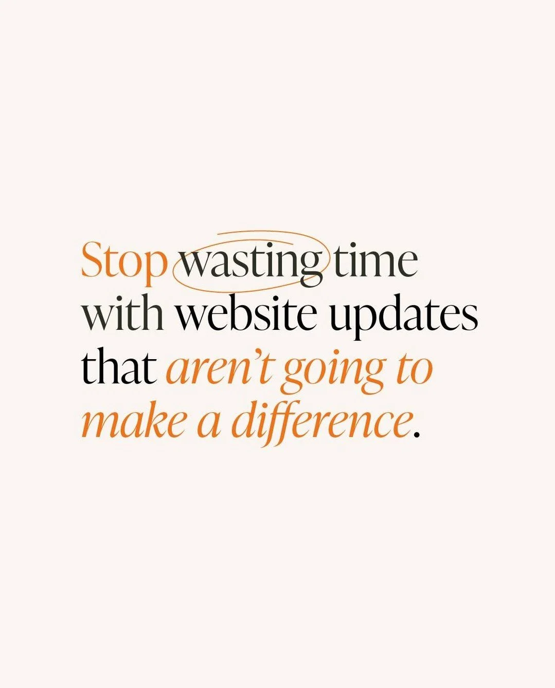 Constantly tinkering with your website?⁠
⁠
Keep changing things hoping it will help, but really not sure if it will?⁠
⁠
Juggling a business and family isn't easy, and the last thing you want to be doing is spending your precious time making website u
