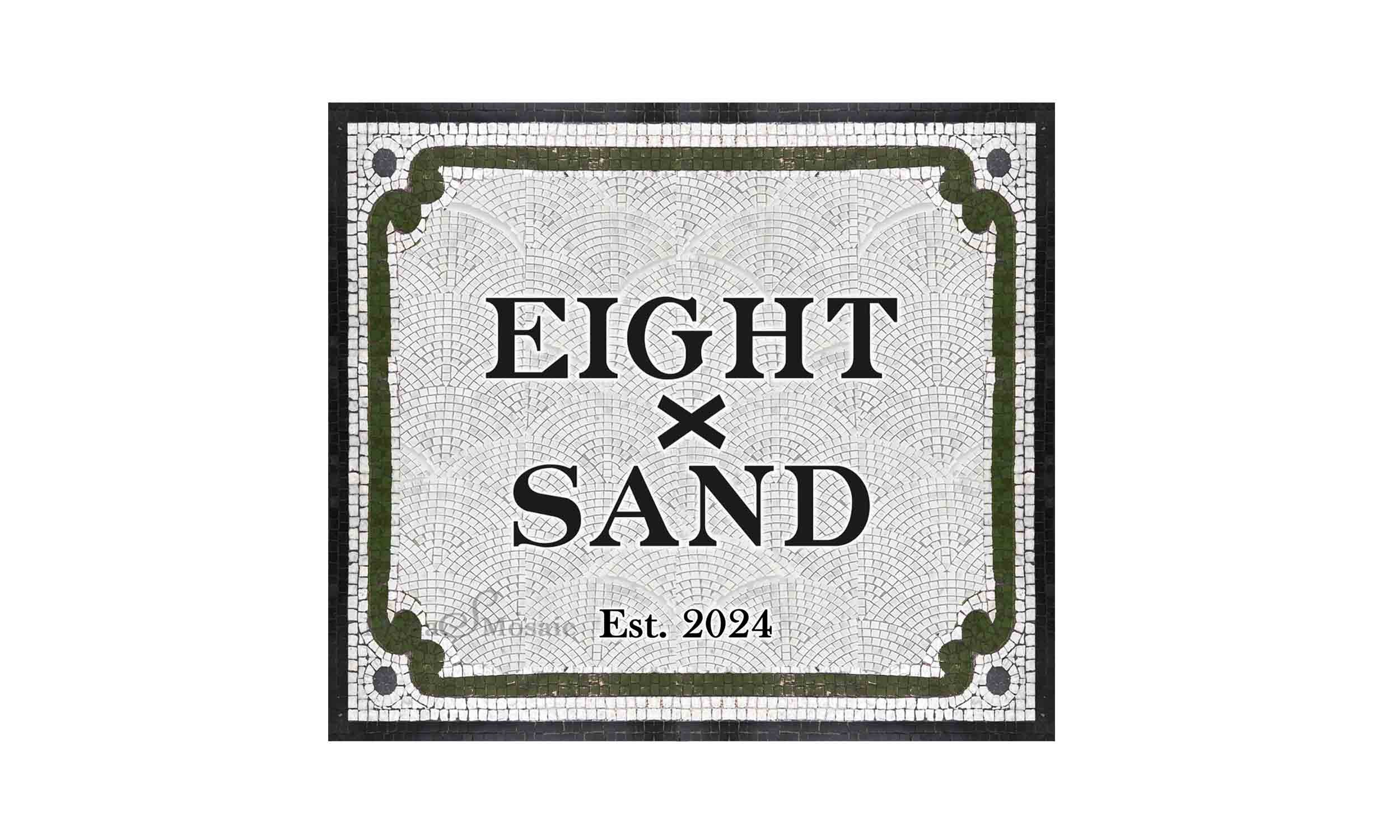Mosaic Art Luxury tile Mosaic for a speakeasy Tile floor with custom lettering bespoke hand made mosaic art